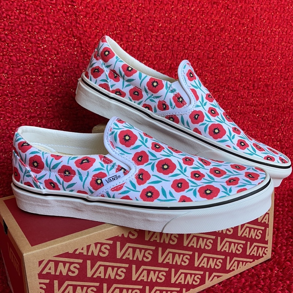 Vans Classic Slip-On Flowers True White WMNS - Picture 6 of 16